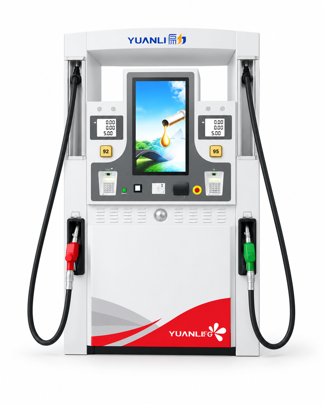 Libo smart fuel dispenser with digital payment and advertising display