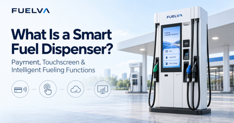 Smart fuel dispenser with touchscreen and digital payment functions